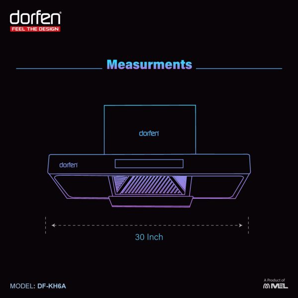 DORFEN T-Shape Smart Kitchen Hood 
