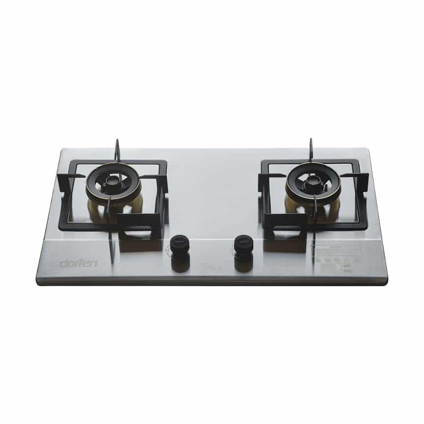 2-Burner Glas Stove High Quality SS Panel, DF-GB2H