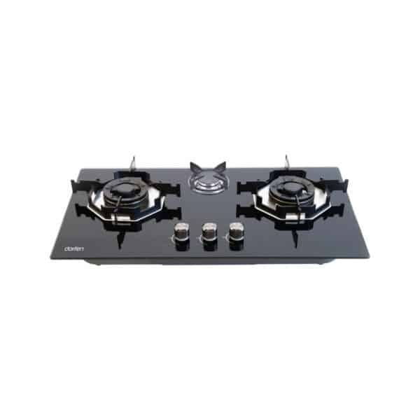 DORFEN Built-in-HOB Glass Top 3 Gas Burner, DF-GB3A